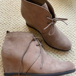 Wedge booties